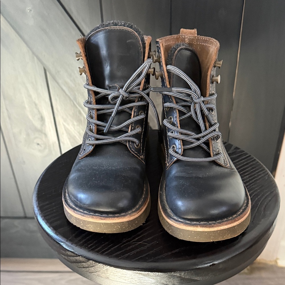 Birkenstock Black and Brown Ankle Boots